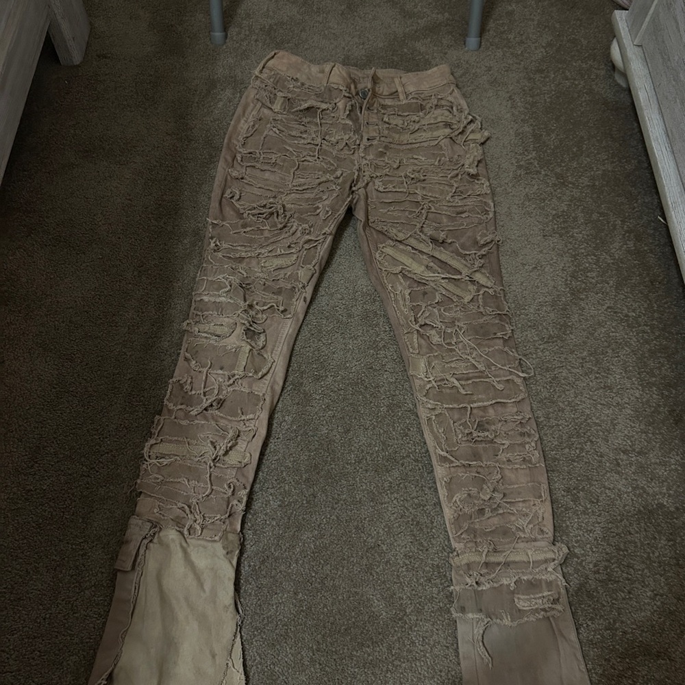 Old Navy Distressed Brown Skinny Jeans